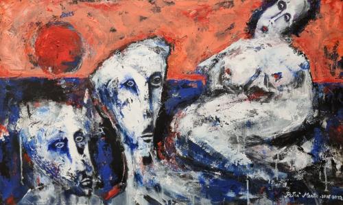 2023 Kilpakosijat Akryyli kankaalle 60 cm x 90 cm