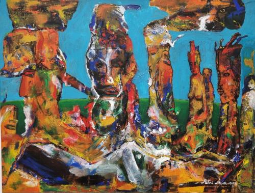 2023 Maiseman vartijat Akryyli kankaalle 90cm x 120cm