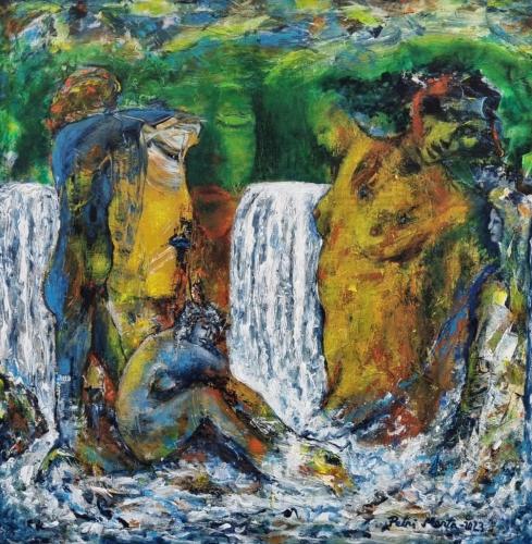 2023 Viimeiset Amatzonit Akryyli kankaalle 80cm x 60cm