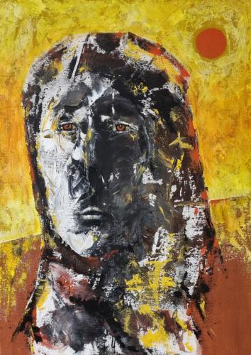 2022 Pitkä päivämatka Akryyli kankaalle 70cm x 50cm